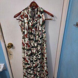 Women's, Unique Vintage Halter Style Jumper Dress, 4XL